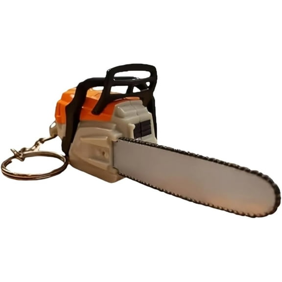 Chainsaw Keychain,Mini Chainsaw Keychain,Chainsaw Keychain Portable Chainsaw Key Ring,Creative Fidget Keychain for Tool Lovers,Outdoor Theme Collectible Gift