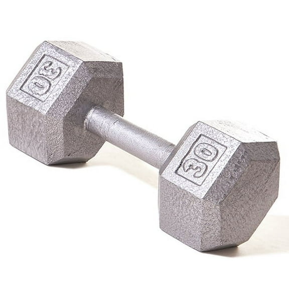 Champion Barbell® 30 lb Solid Hex Dumbbell (SOLD INDIVIDUALLY)