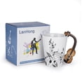 thumbnail image 4 of LanHong 13.5 Ounce Novelty Violin Mug Music Note Coffee Mug Ceramic Coffee Milk Cup Music Mug Gifts for Violin Players Musicians, 4 of 7