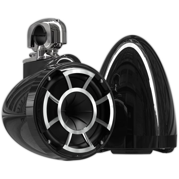 Bocinas de Torre Marina Wet Sounds REV 10 B-SC V2 600 Watts 10 Pulgadas 4 Ohms con abrazaderas girat Wet Sounds REV10BSCV2