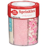 Betty Crocker 6 Cell Sprinkles, Pretty In Pink, Dessert Sprinkles For Cake, Cupcake, Cookies, Gender Reveal, Baby Showers, Pink And White Mix, 6.7 Oz