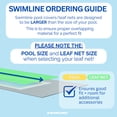 thumbnail image 3 of Swimline Hydrotools Leaf Net Winter Pool Cover for 18 x 40 Ft Above Ground Rectangle Pools, 3 of 7