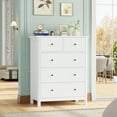 thumbnail image 6 of Homfa White Dresser of 5 Drawers, Dresser Chest with Easy Pull Handle for Bedroom, Living Room, 6 of 8