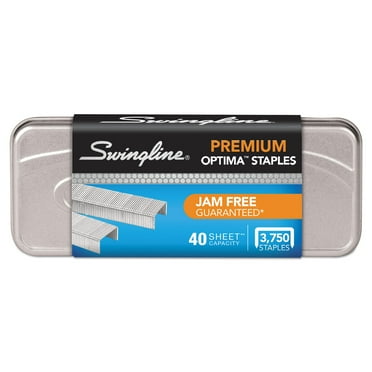 Swingline Optima Premium Staples, 1/4" Leg Length, 210 Per Strip, 3750 Per Box