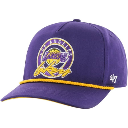 Men s 47 Purple Los Angeles Lakers Ring Tone Hitch Snapback