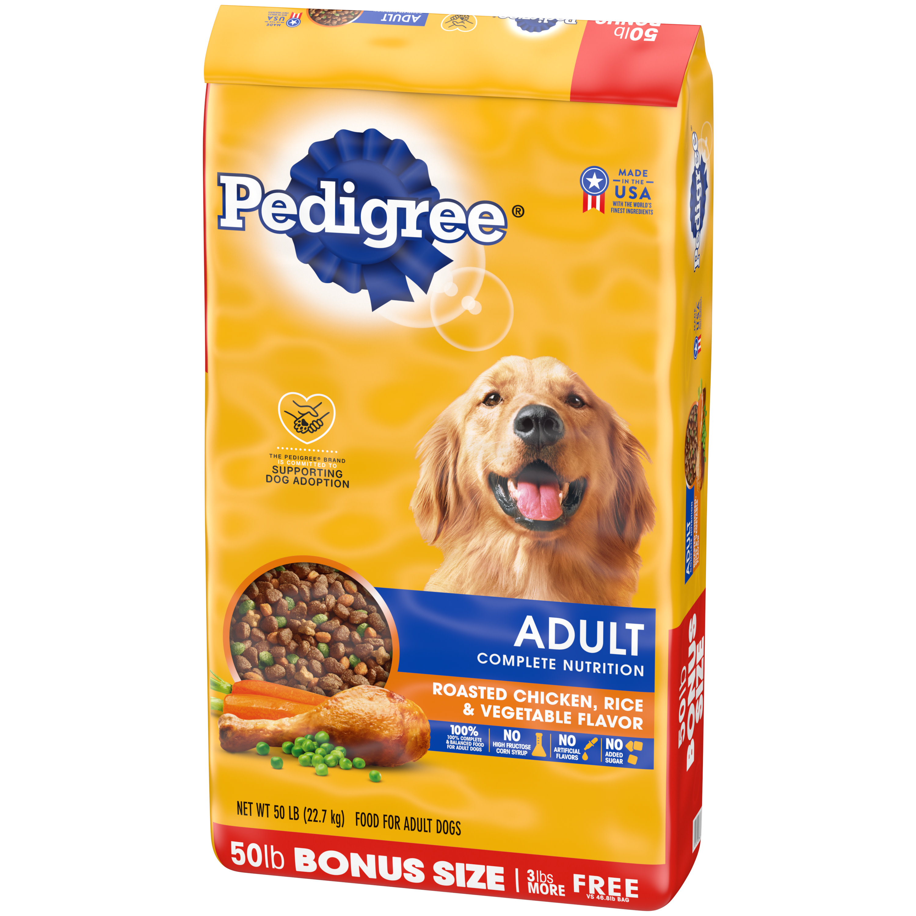 Pedigree Complete Nutrition Adult Dry Dog Food Roasted Chicken, Rice ...