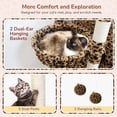 thumbnail image 4 of Árbol para Gatos Globlazer S74 de 188 cm para Gatos Grandes con Estampado de Leopardo, 4 of 7