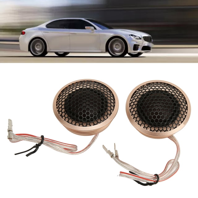 Micro Dome Car Tweeters, Crisp High Pitch Built In Capacitor Maximum Power 150W Car Tweeter For Automobile