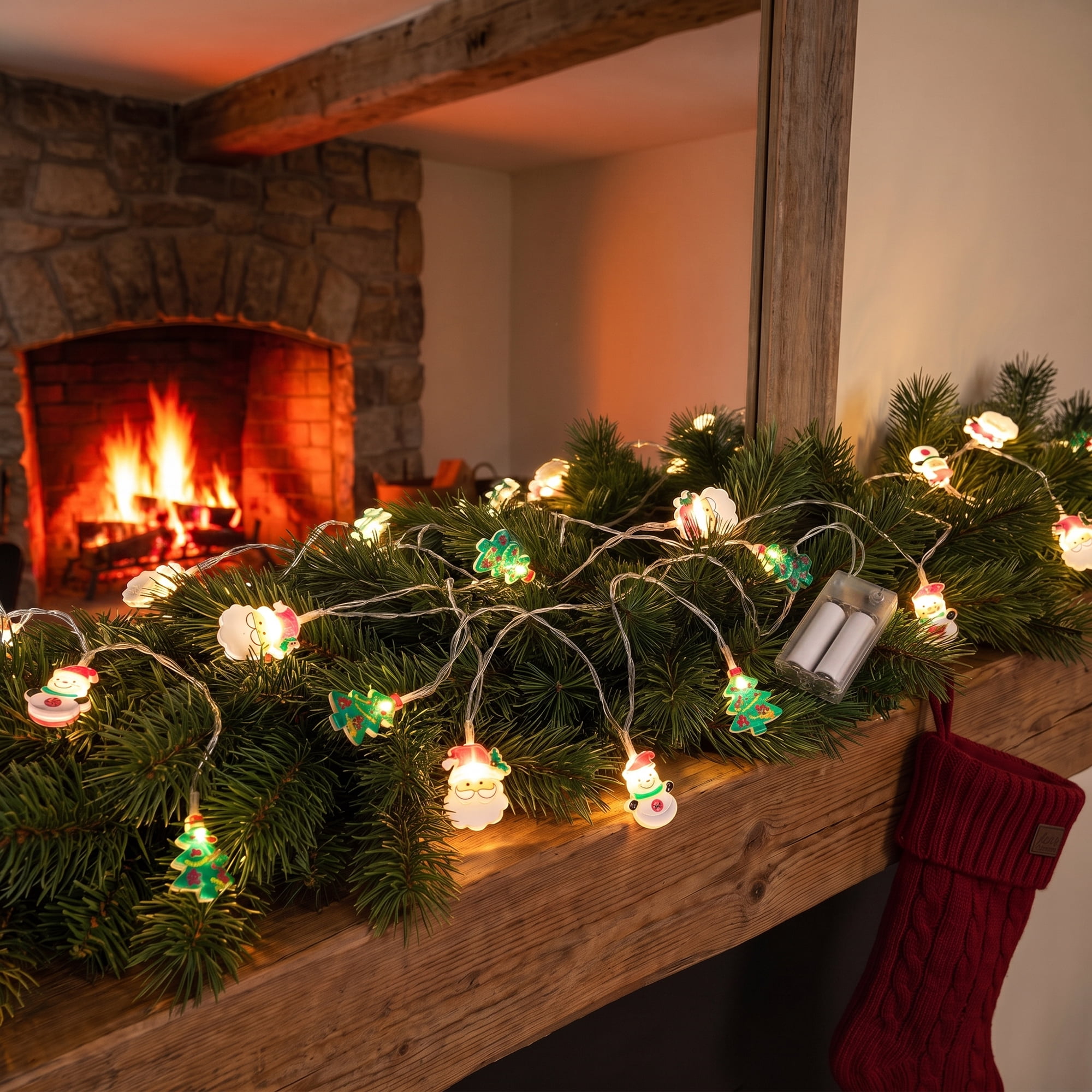 Unique Bargains Fairy Lights for Decor and Festive 6.6 ft Multicolor Battery Operated