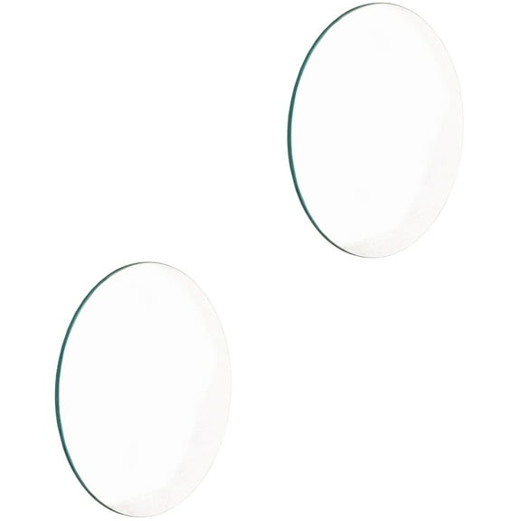Set of 2 Double Convex Optical Glass Lenses 50mm Diameter 100mm Focal Length for Lab Science Experiments and Optical Devices