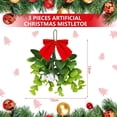 thumbnail image 4 of Christmas Mistletoe Ornaments Bouquet Artificial Mistletoe Branches Decor Floral Pick Hanging Decorative for Home Christmas Handmade Party Decorations, 4 of 6