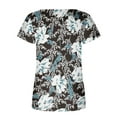 thumbnail image 5 of Blouses à Manches Courtes pour Femmes Mode Imprimée Décontractée Col Rond T-Shirt Ample Blouse Hauts à Manches Courtes pour Femmes, 5 of 5