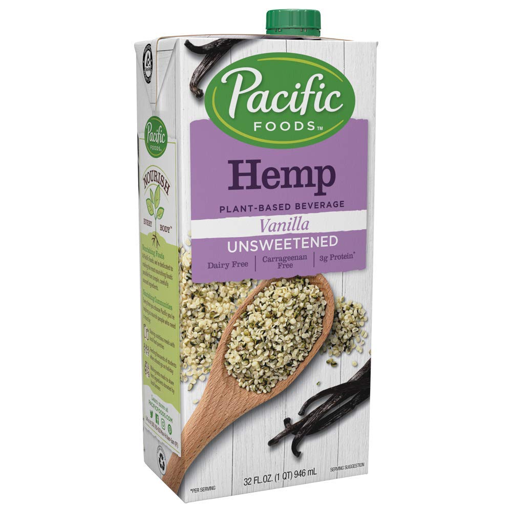 Pacific Hemp Milk Beverage Vanilla, 32 oz