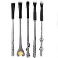 thumbnail image 6 of Harry Potter Wand Makeup Brush Set - 5 Piece Black and Silver, 6 of 7