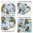 thumbnail image 3 of Dailycode Small Short Sleeve Button Down Shirts Cool Capybara on Skateboard Casual Shirt 3-10 Years, 3 of 9