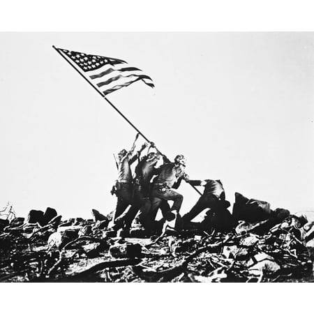 Sands Of Iwo Jima Raising American Flag Classic Or 24x36 Classic Hollywood Poster