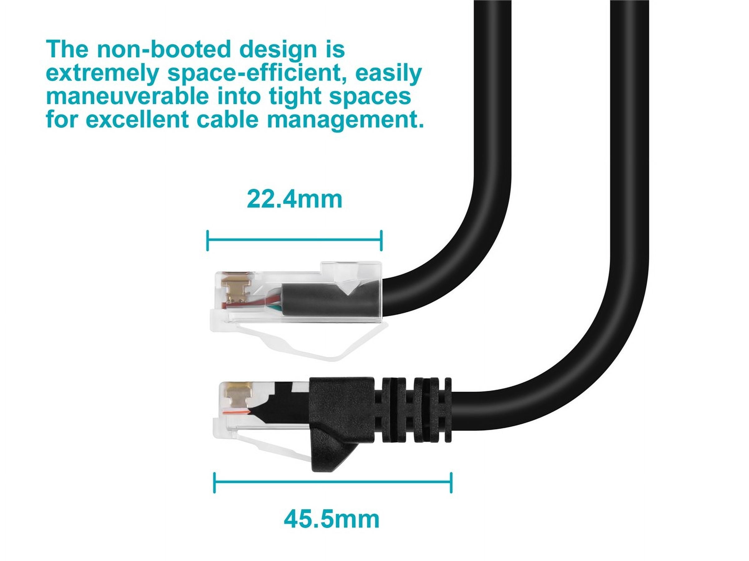 Monoprice Cat6A Patch Cable - 75 Feet - Black | 26AWG, 10G, Bare Copper Conductor, Gold Plated Copper Connector, RJ45, Non-Booted Ethernet Cable