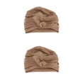 thumbnail image 1 of mmirethe Bonnet de Nuit en Coton Doux et Extensible pour la Perte de Cheveux Café 56-58cm 2Set, 1 of 6