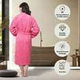 thumbnail image 3 of GOLD TEXTILES Premium Terry Cloth Robes for Women Lightweight Long Bathrobe, Adjustable Towel Robe Belt with Collar Large Long Rose Pack of 1, 3 of 6