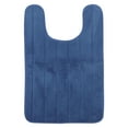 thumbnail image 5 of HEALEEP Washroom U Shape Toilet Feet Cushion Blue Polyester 1Pcs 31.5X19.7In, 5 of 8