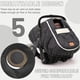 thumbnail image 5 of nda de asiento de coche de invierno para bebé, nda impermeable para asiento de coche de bebé compible con asiento de coche y carriola de Doona, toldo de asiento de coche l de invierno, 5 of 5