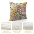thumbnail image 4 of GOSMITH Grandmillennial Home Decor, Dotted Blue Floral Pillow Cover for Decorative Aesthetic Pillows White, 4 of 5