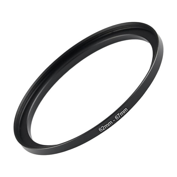 Anillo adaptador elevador GZNLY de 62 mm a 67 mm, metal negro