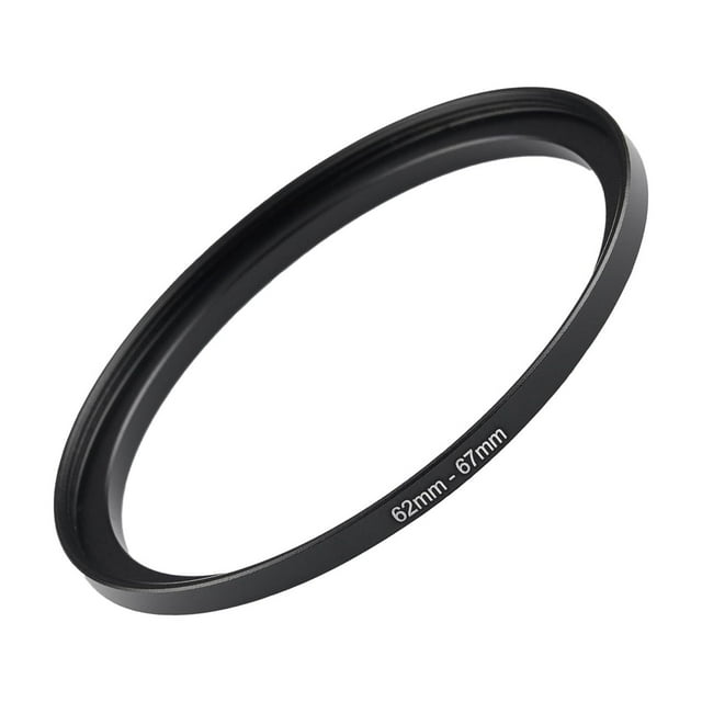 Anillo adaptador elevador GZNLY de 62 mm a 67 mm, metal negro