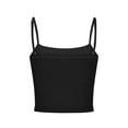 thumbnail image 6 of Otntypg Bralettes for Women Adjustable Spaghetti Strap Mesh Tank Top Sexy Tube Slim Y2K Camisole Black M, 6 of 7