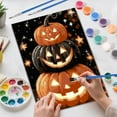 thumbnail image 2 of Halloween Skull Paint-by-Number Kit (Adult Beginners, with Frame), Flower Paint-by-Number Kit for Adults (Canvas), Easy DIY Painting Kit for Home Decoration, 16x20 Inch Unframed, 2 of 6