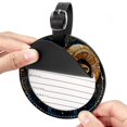 thumbnail image 2 of Aries Constellation 2pcs PU Leather Round Bag Tags with Privacy Cover and Name ID Tag - Suitcase Tags for Travel Luggage, Handbags, Backpacks, School Bags, 2 of 6