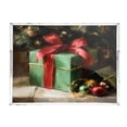 thumbnail image 2 of Acrylic Tray 15.7*11.8*1.9 Inch Transparent Tray Food Tray Tea Cup Tray Serving Trays Cosmetics Storage Kitchen Table Bathroom Sundry Storage Warm Christmas Gifts, 2 of 7