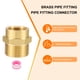 thumbnail image 4 of Uxcell 2Pcs Accesorio de Tubería de Latón, Adaptador de Niple Hexagonal de 1/2" NPT hembra x 3/4" G macho de 1/2" a 3/4", Dorado, 4 of 6