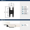 thumbnail image 2 of Amerock Bp3406 Functional Hardware Overlay Surface Mount Cabinet Door Hinge - Black, 2 of 4