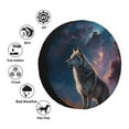 thumbnail image 4 of Susaid Night Sky Wolf Print Tire Covers,Waterproof Anti-UV Snow Sun Rain Tire Covers for RV,Truck, SUV, Trailer, Camper-17 inch, 4 of 6
