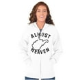 thumbnail image 4 of West Virginia Almost Heaven Vacation Unisex Fleece Graphic Zip Up Hoodie Brisco Brands 5X, 4 of 5