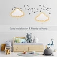 thumbnail image 4 of Lumipets Cloud Nursery Decor, Cloud Night Light, Kids Wall Light, Battery Operated LED Lights for Bedroom, Lightweight Nursery Lighting, Light for Babies, Toddlers, Kids - 17.7 x 11.2 x 1.5-in, 4 of 4