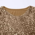 thumbnail image 6 of Girls Sequin Tops Long Sleeve Glitter Sparkly Party Blouse Loose Casual Round Neck Dressy Tops for Evening Party Fall Clothes, 6 of 6