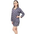 thumbnail image 2 of Bimba Chemise de Nuit à Carreaux pour Femmes avec Shorts Élastiques Ensemble de Nuit 2 Pcs - 8, 2 of 6