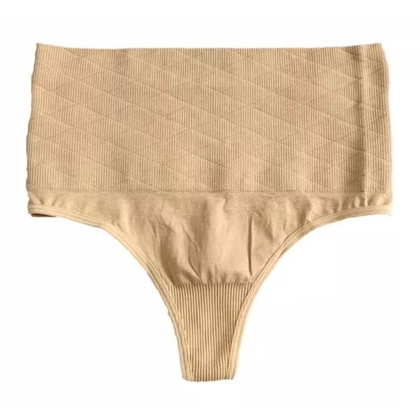 Tanga grande de cintura alta sin costuras con pantalones moldeadores de alta elasticidad, ropa interior sexy deportiva y de fitness para mujer