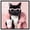Black Frame, variant on Resting Cat Face Framed High-Gloss Acrylic Glass Wall Art Cute Cat Art Prints by Art Remedy, Gold Frame, 20 x 20