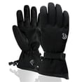 thumbnail image 2 of Women's Ski Gloves, Thermal Insulated Winter Gloves with Fleece Lining, Waterproof Snow Sports Gloves for Skiing Snowboarding. Black, 2 of 3