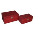 thumbnail image 3 of Cheungs FP-4056-2CHG Set Of 2 Champagne Color Wooden Boxes With Glitter, 3 of 4