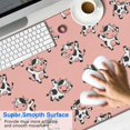 thumbnail image 2 of Long Mouse Pads for Desk,Pink Cow Happy Pattern Desk Mats on Top Of Desks, Desk Mouse Pad Extra Large with 3mm Non-Slip Base and Stitched Edge for Gaming,Office,Work,Home 47.3"x23.6", 2 of 6