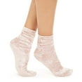 thumbnail image 3 of INC Women's Velvet Slouchy Crew Socks (Rose Petal, 9-11), 3 of 3