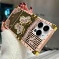 thumbnail image 4 of Glitter Kickstand Case for iPhone 16 Pro Max,Cute Luxury Bling Sparkly Butterfly with Foldable Stand Elegant Mirror Shockproof Protective Case for Women Girls for iPhone 16 Pro Max 6.9", Pink, 4 of 7