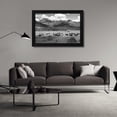 thumbnail image 3 of Jacob W. Frank 24x17 Black Modern Wood Framed Wall Art Titled - Bison grazing in Round Prairie, Yellowstone National Park, 3 of 6