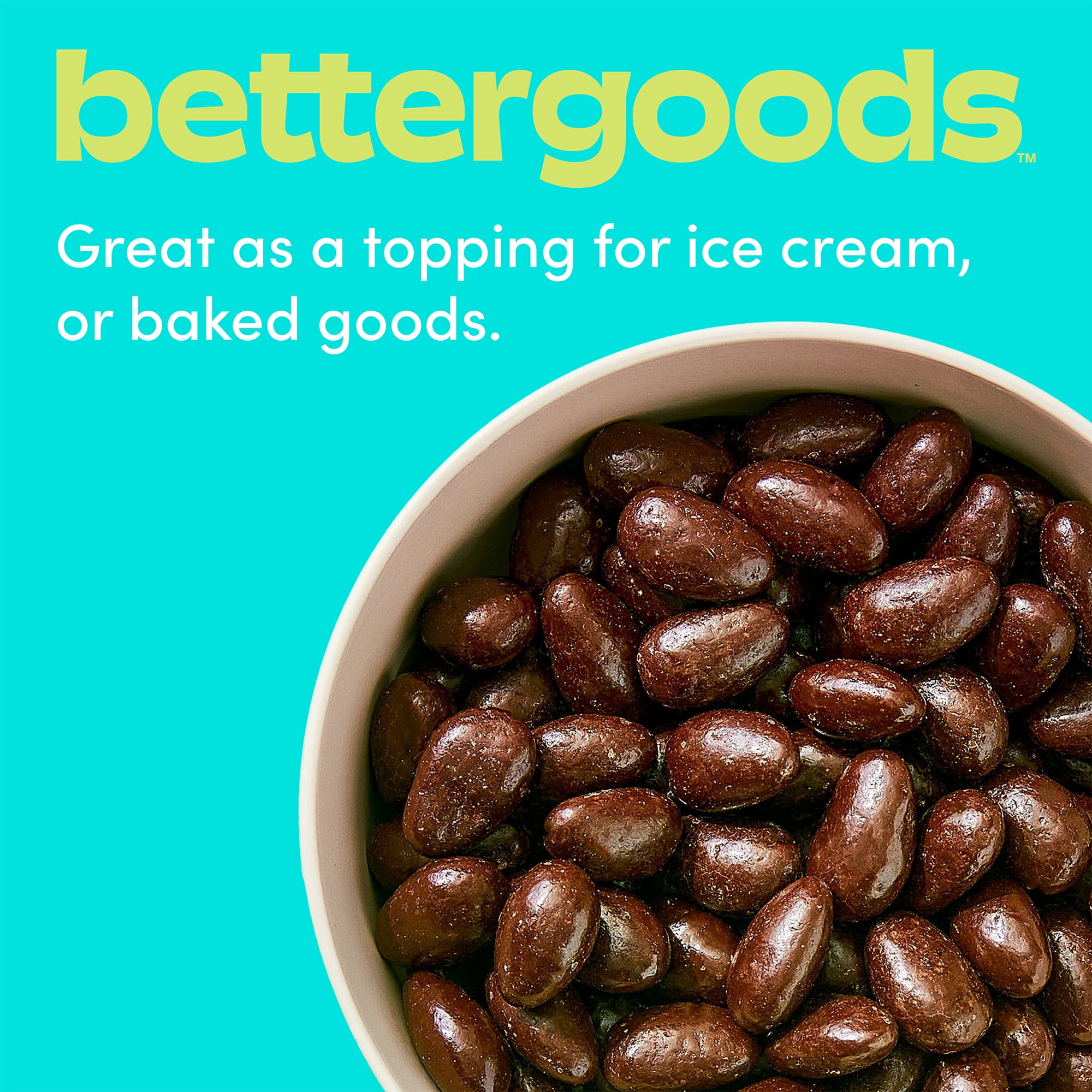 (3 pack) bettergoods Dark Chocolate Almonds, 12 oz