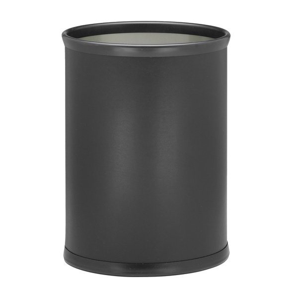 Kraftware Corp. 10174 Black 14 Inches Oval Waste Basket