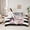 White Black Pink, variant on Erosebridal Cosmetics Perfume Bedding Sets Twin Size,Pink Flower Comforter Sets with Sheets,Geometric Stripes Bed in a Bag Twin Size For Girls,Super Cozy Room Decor Reversible,7-Piece